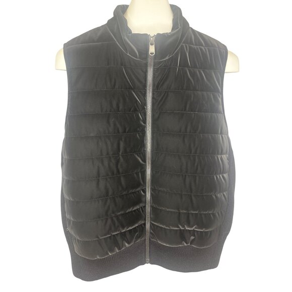 Athleta Hanover Hybrid Vest Puffer Jacket Black Size 2X Ladies - Picture 1 of 10